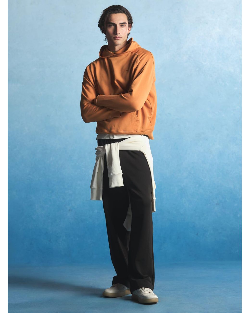 PANGAIA White Midweight Straight Leg Logo Track Pants—Obsidian Core for men
