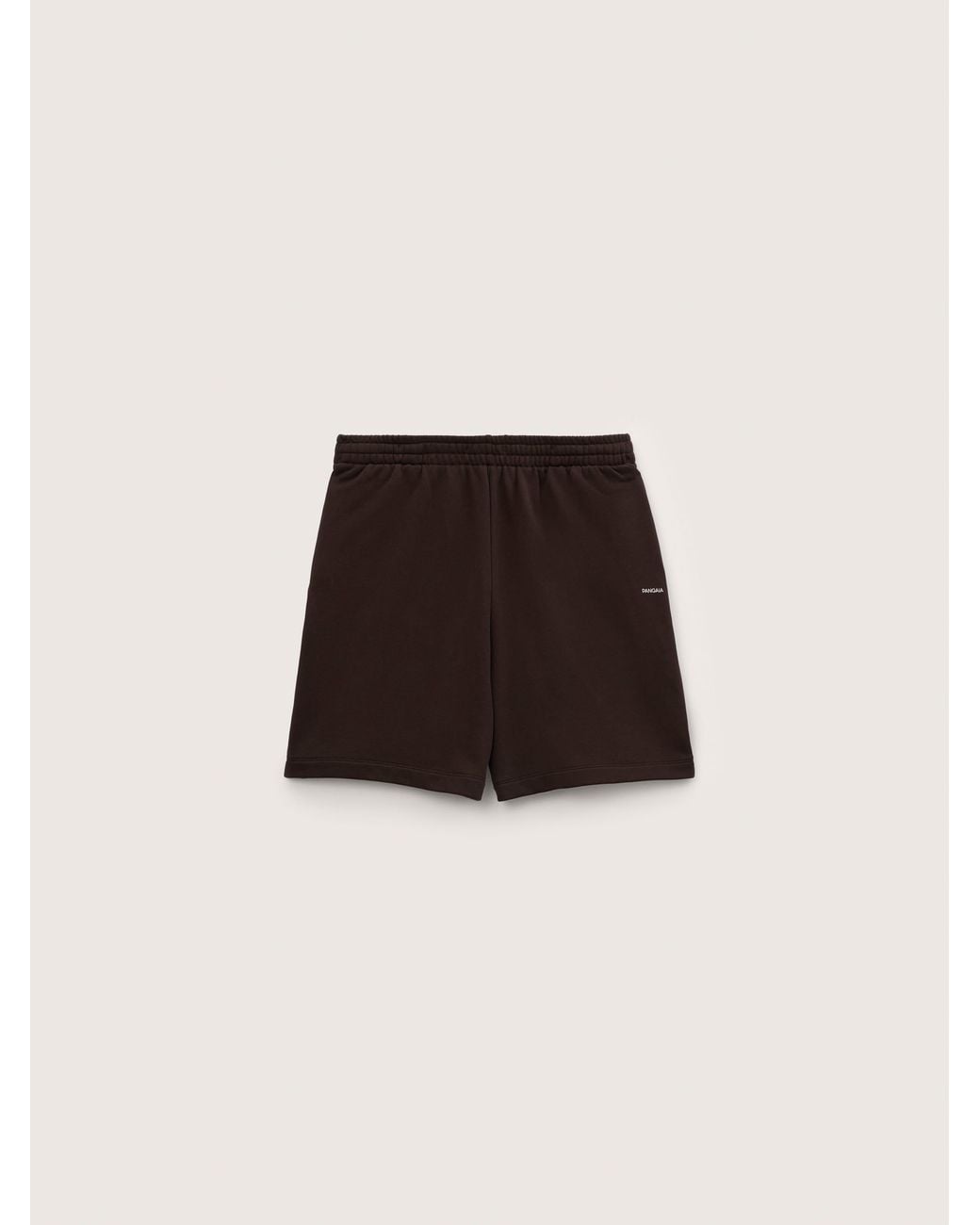 PANGAIA Black Midweight Shorts—Obsidian Core for men