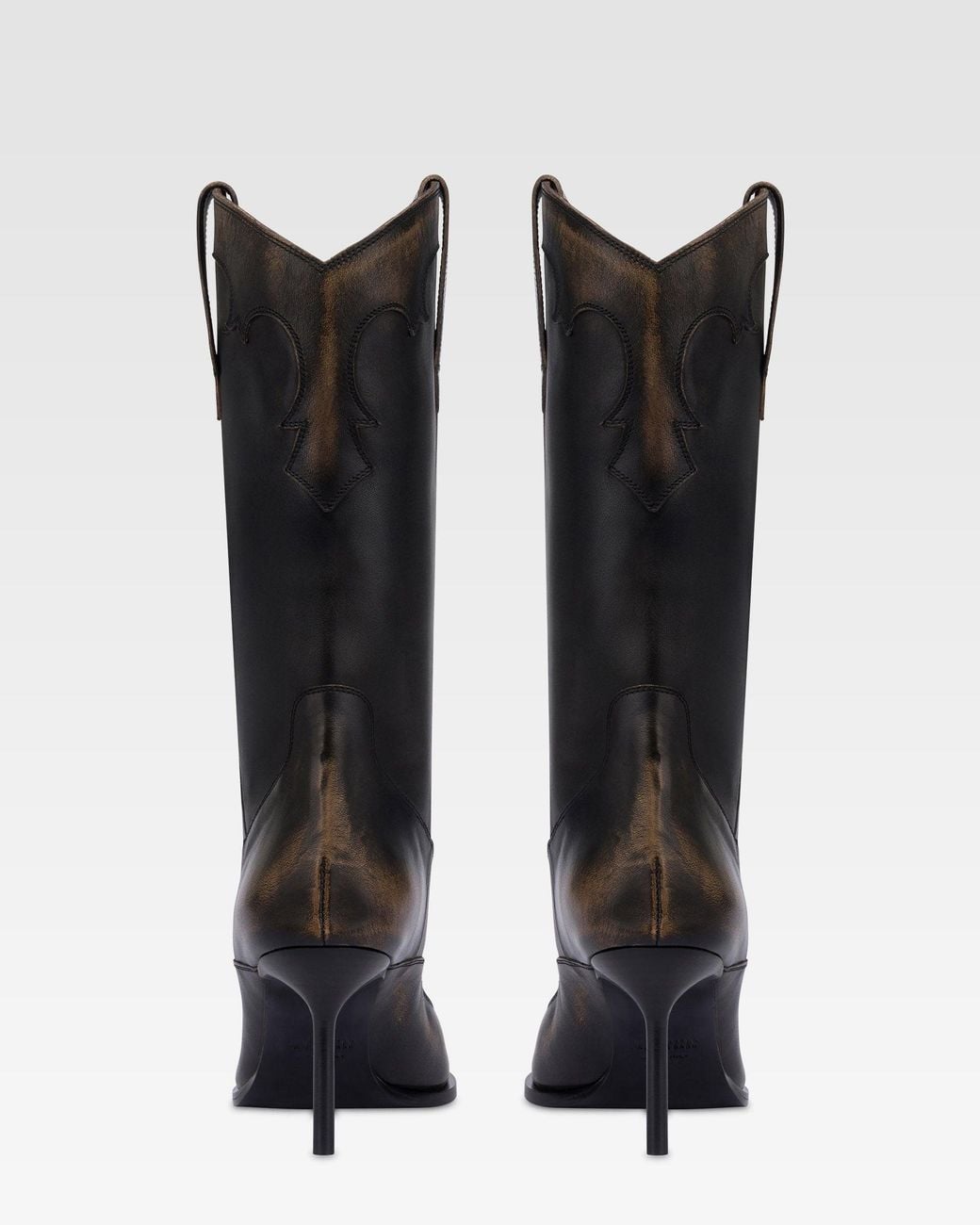 Paris Texas Black Brushed Leather Boot