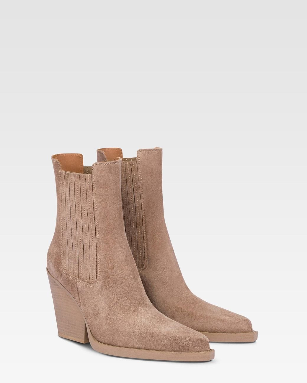 Paris Texas White Square-Toe Ankle Boots