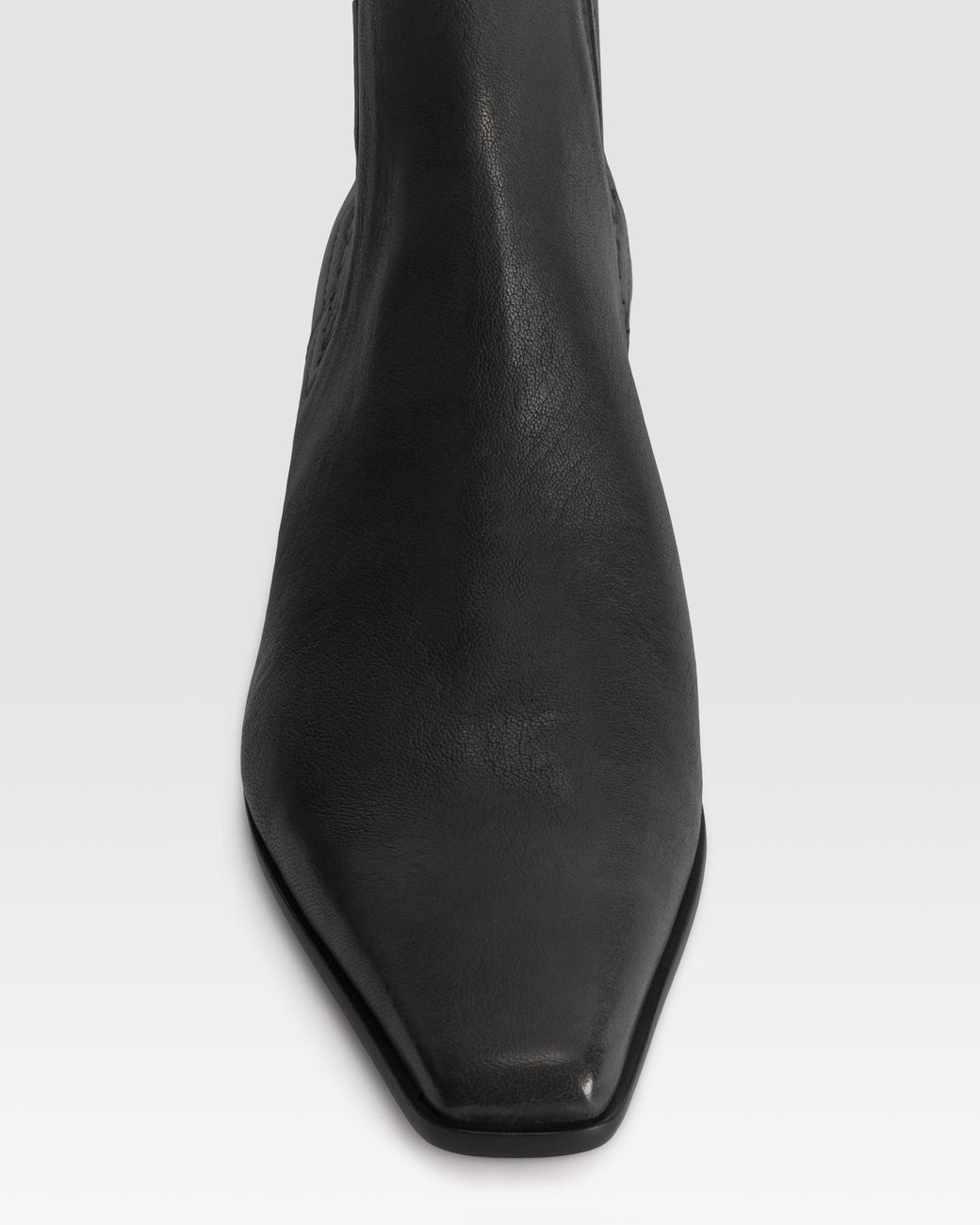 Paris Texas Black Leather Ankle Boot