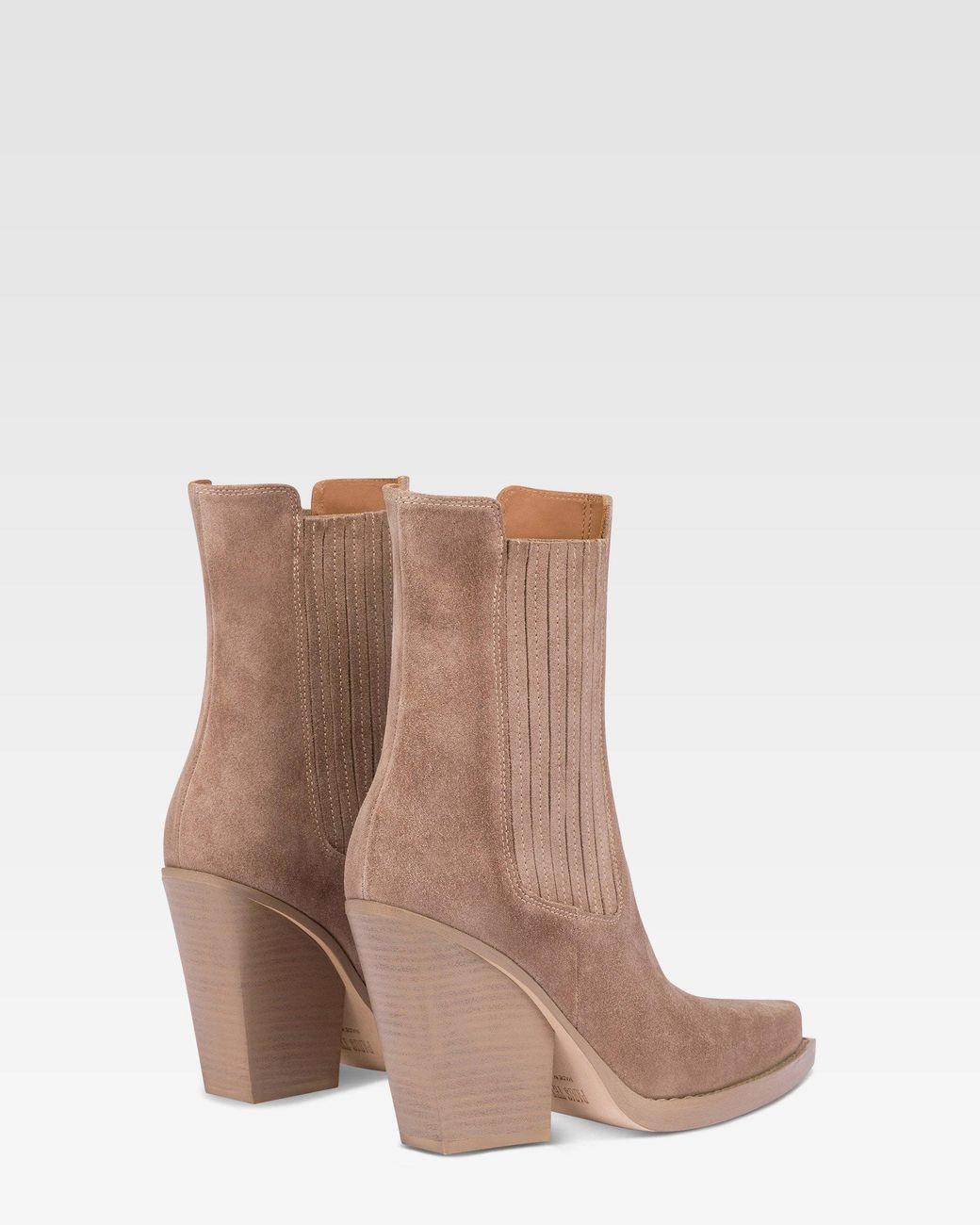 Paris Texas White Square-Toe Ankle Boots