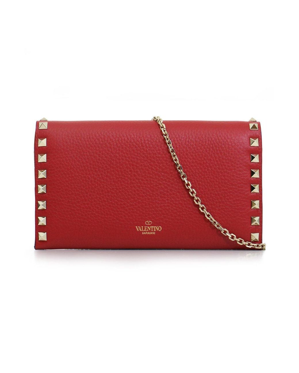 valentino rockstud wallet on chain