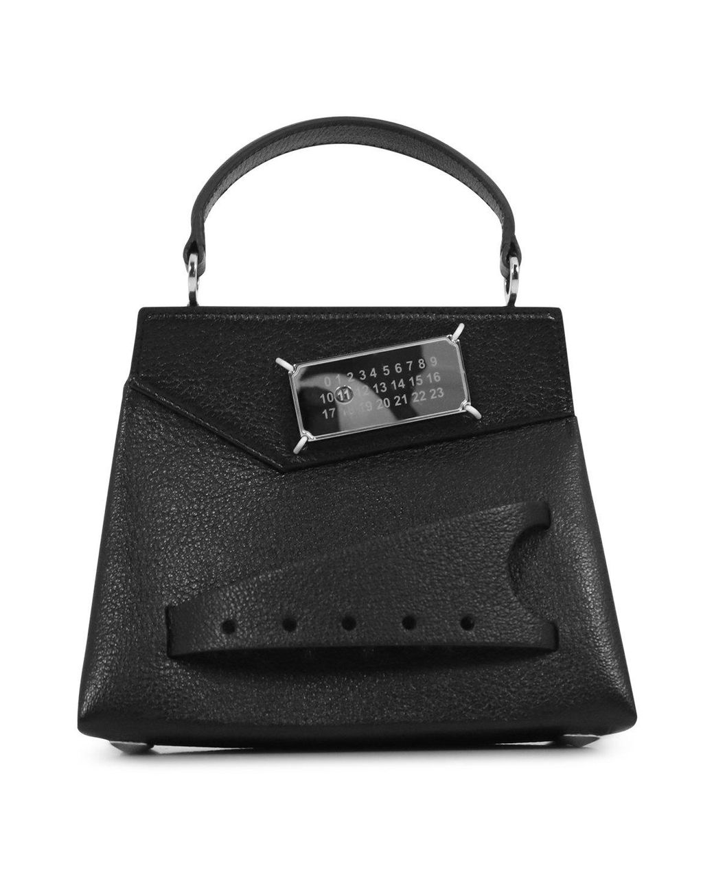 Maison Margiela Leather Piccolo Snatch Bag Black - Lyst