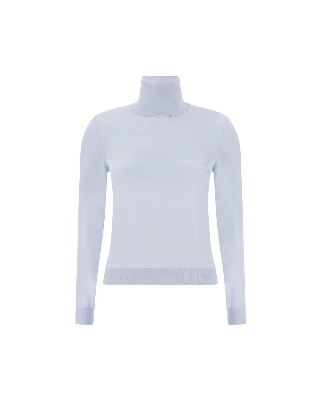 Paul & Shark Blue Merino Wool Turtleneck Sweater