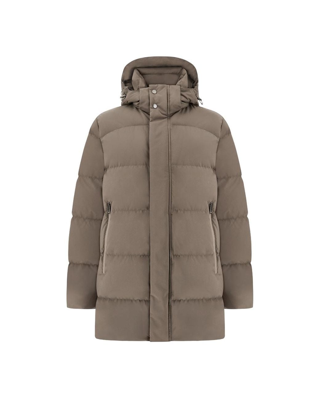 Paul & Shark Brown Typhoon Platinum Long Down Jacket for men