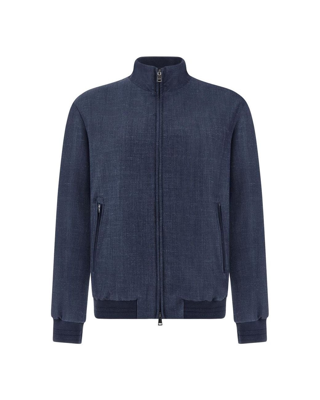 Paul & Shark Blue Jersely Blouson for men