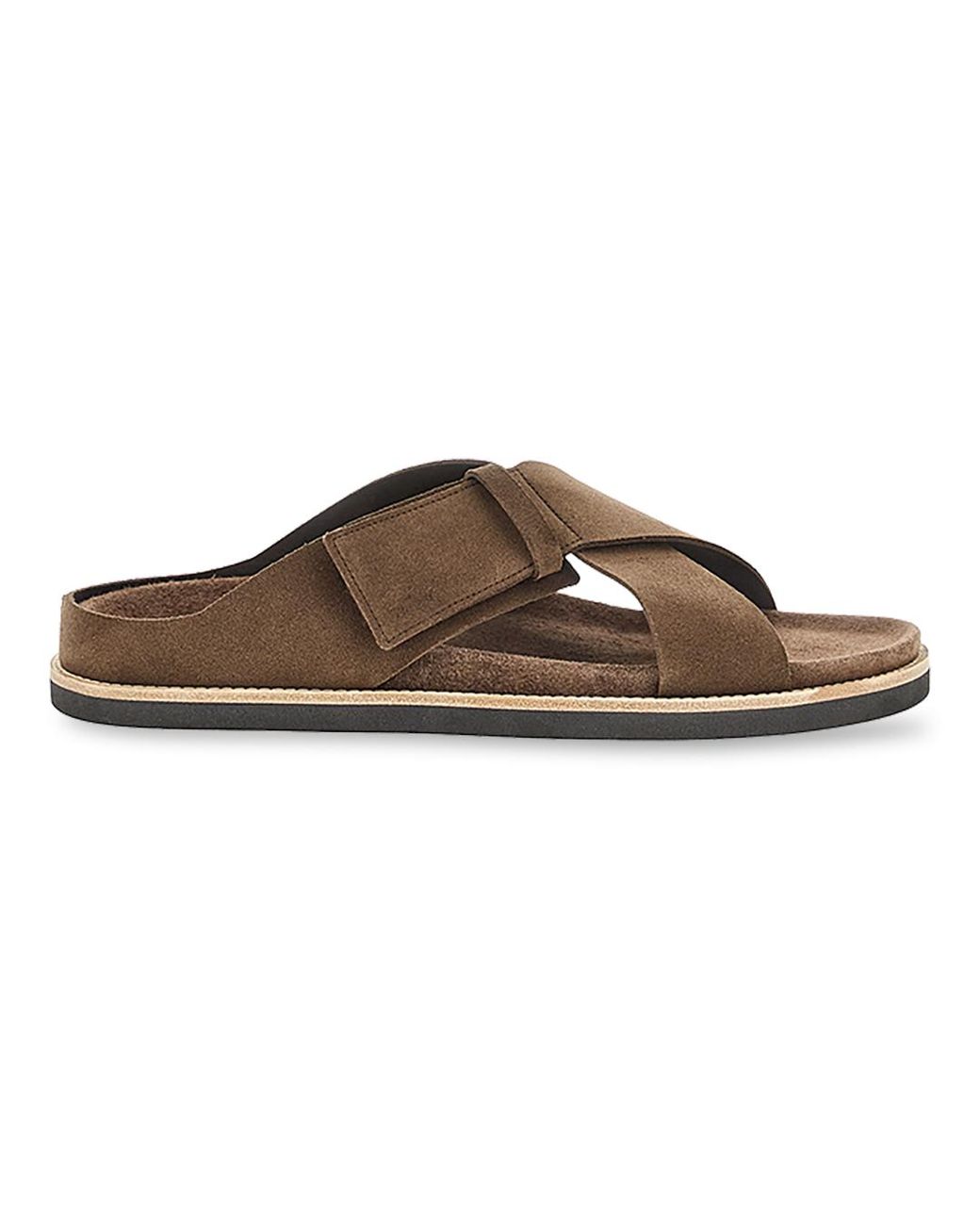 Paul & Shark Brown Slip‑On Sandals for men