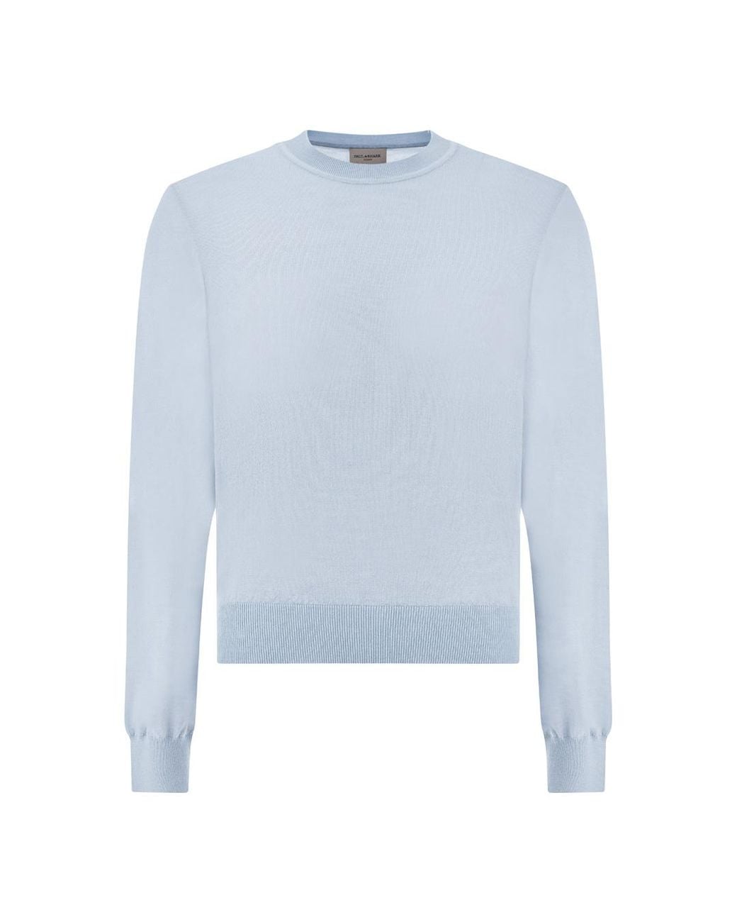 Paul & Shark Blue Wool And Silk Crewneck Sweater