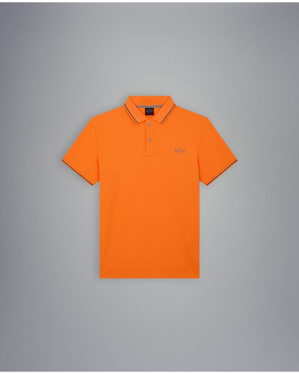 Paul & Shark Seaqual® Yarn Piqué Polo With Reflective Printed Shark in  Orange for Men | Lyst