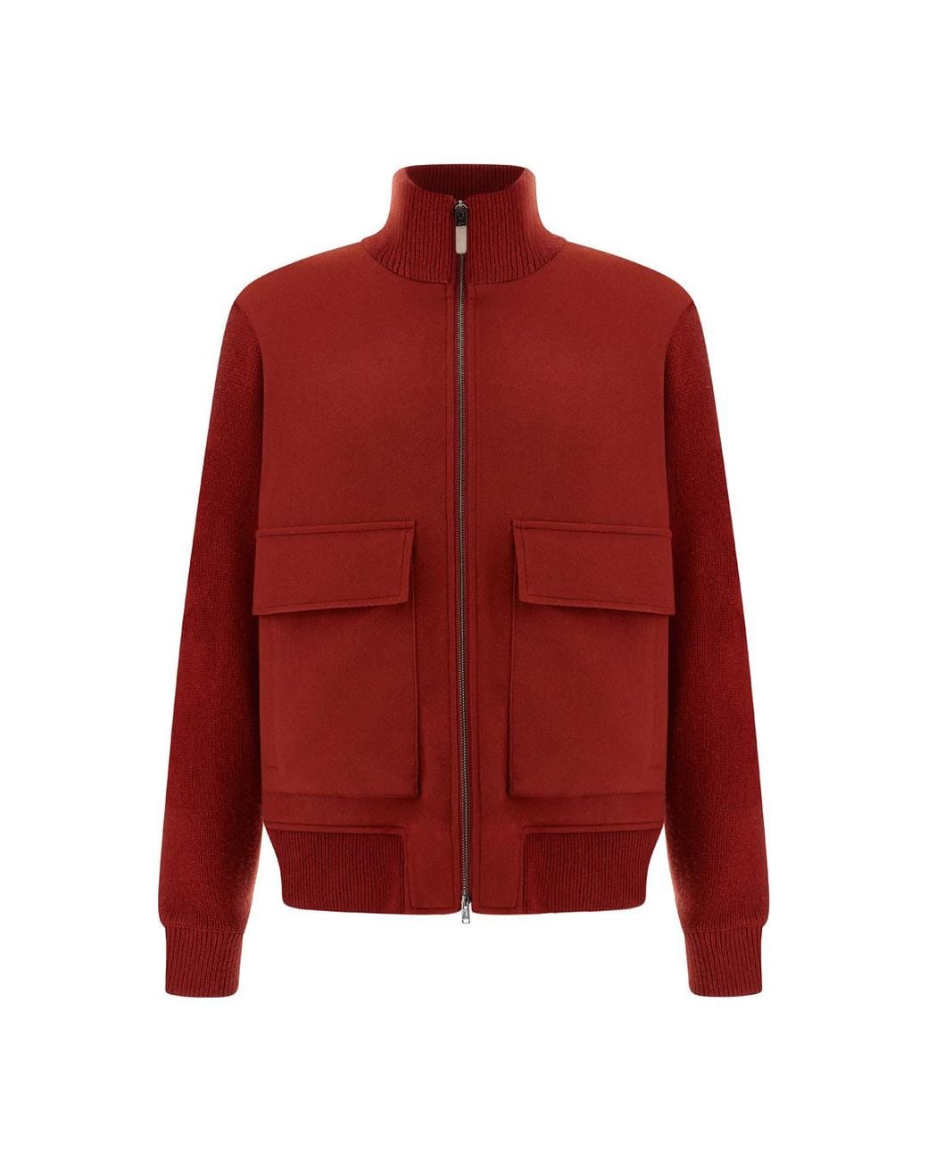 Paul & Shark Red Aliseo Wool And Cashmere Blouson for men