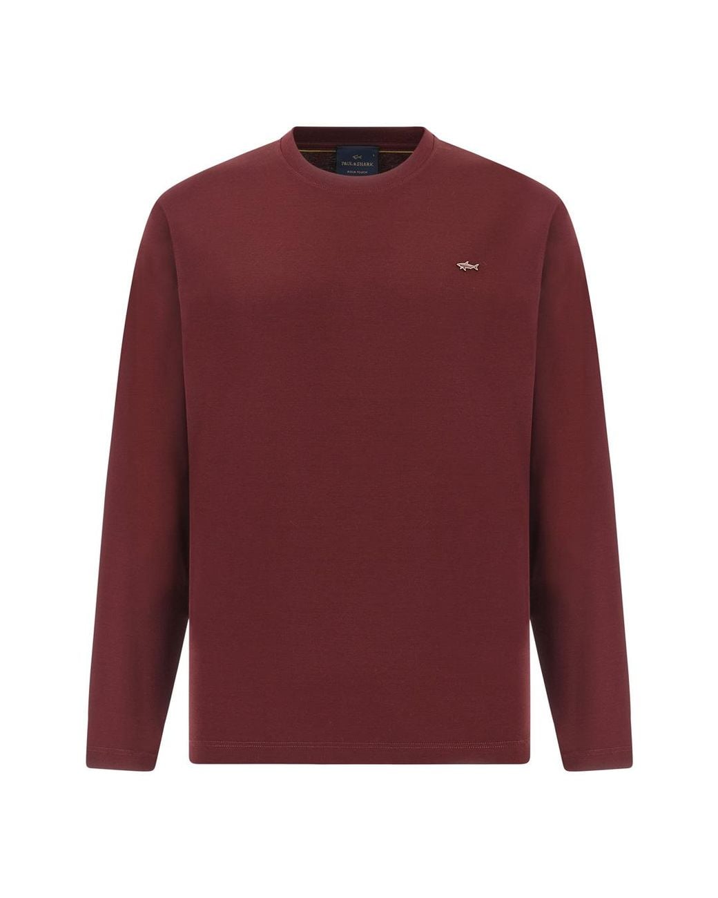 Paul & Shark Red Aqua Touch Cotton T-Shirt for men