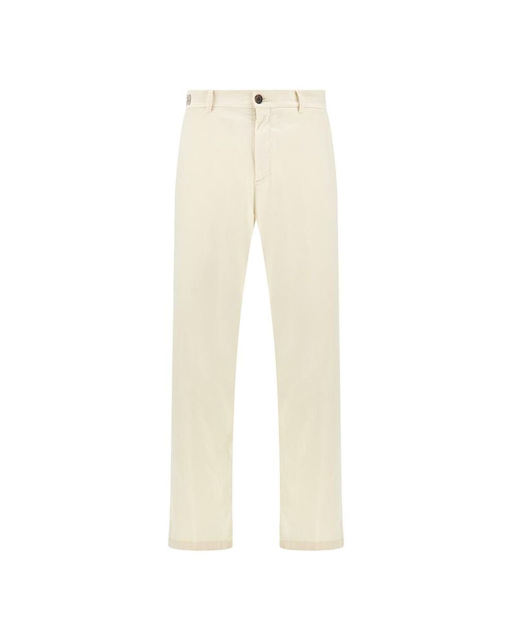 Paul & Shark Natural Silk And Stretch Cotton Chino Pants for men
