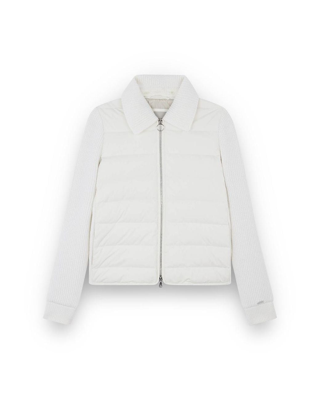 Paul & Shark White Hybrid Zip-Up Blouson