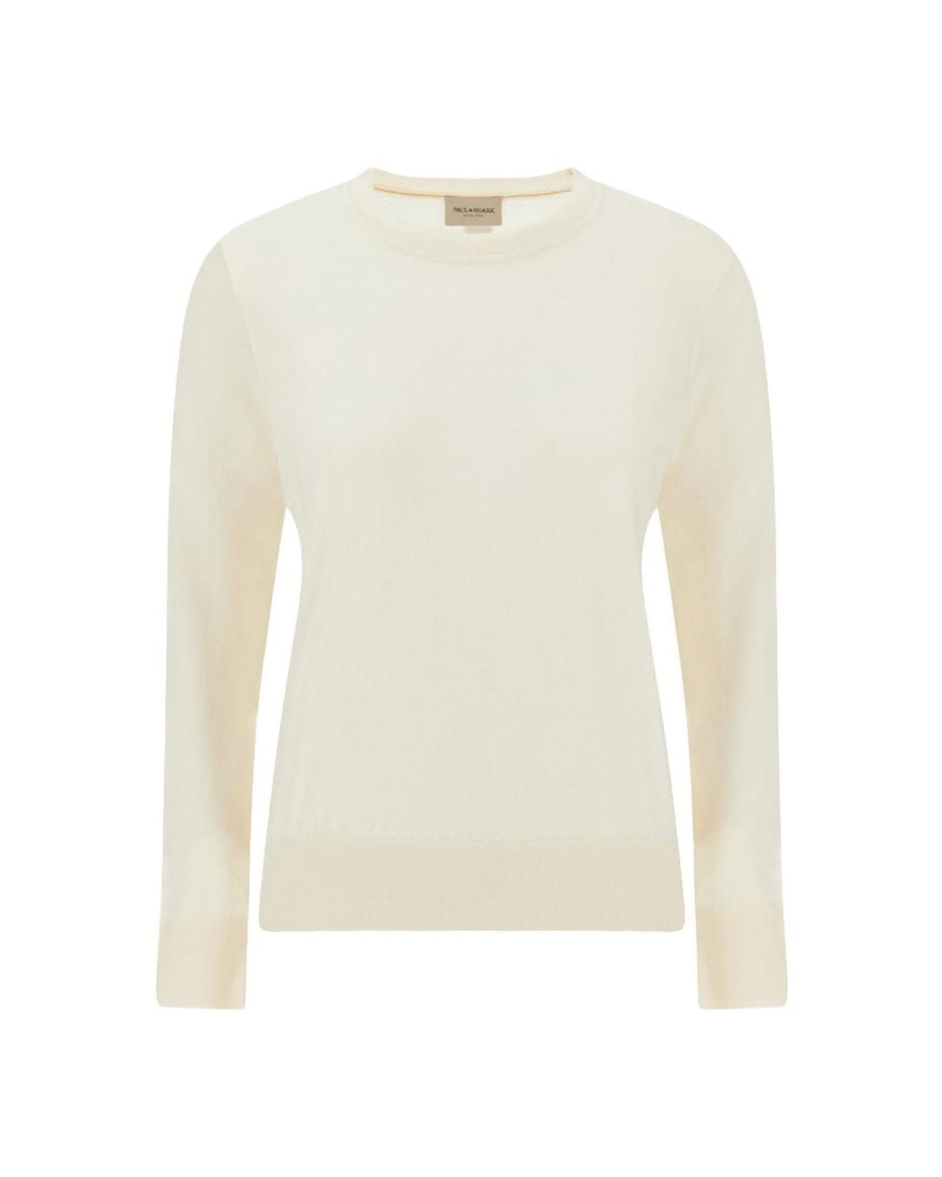 Paul & Shark White Wool And Silk Sweater