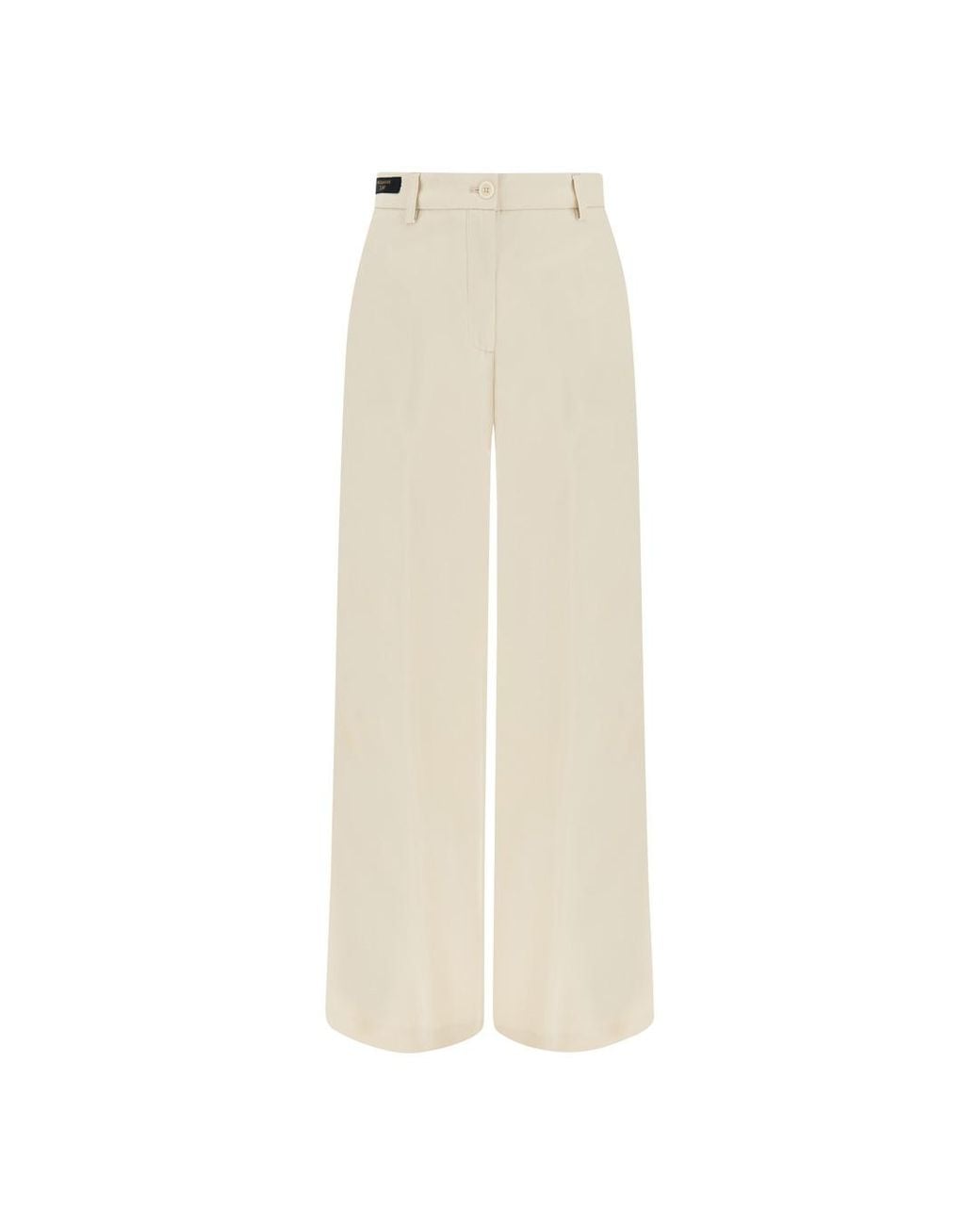 Paul & Shark White Palazzo Trousers