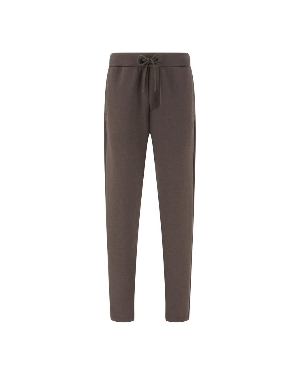 Paul & Shark Brown Active Fleece Cotton Sweatpants for men