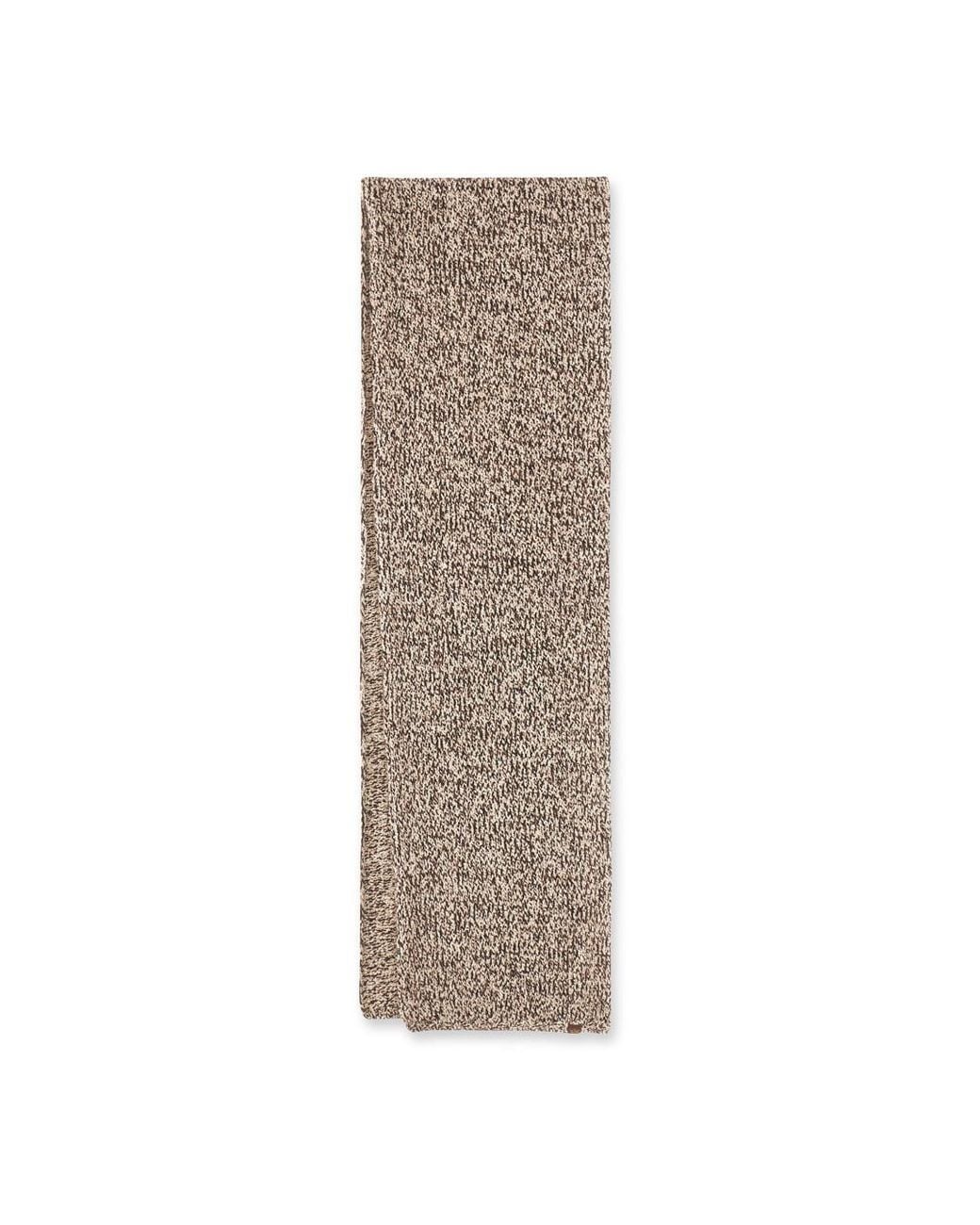 Paul & Shark Brown Wool And Alpaca Scarf, After Dark for men