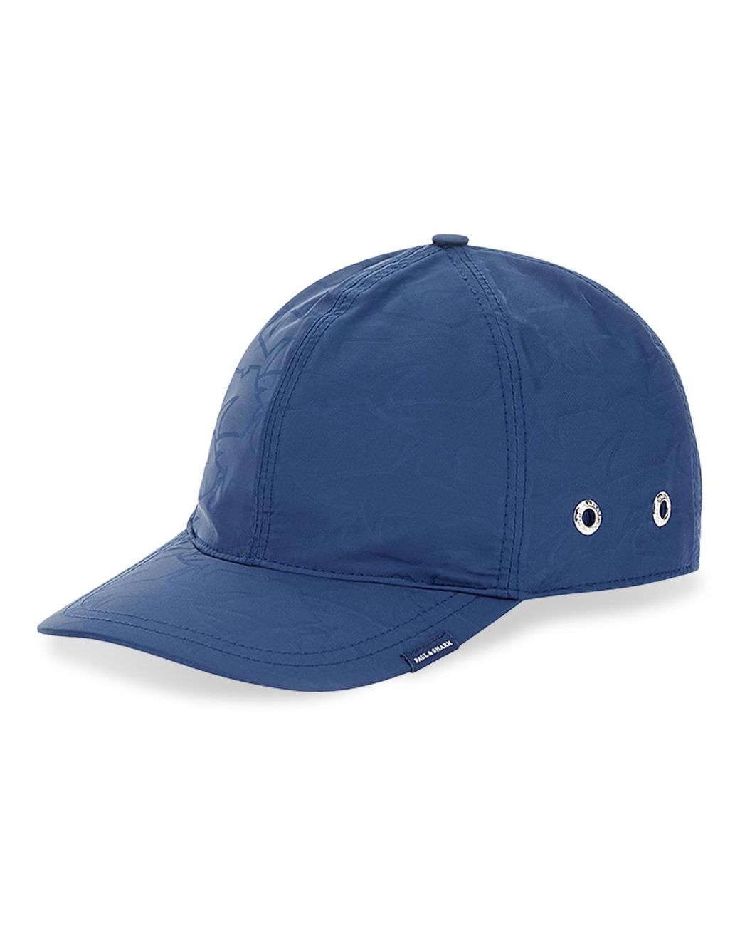 Paul & Shark Blue Baseball Cap With Sharks All‑Over Print for men