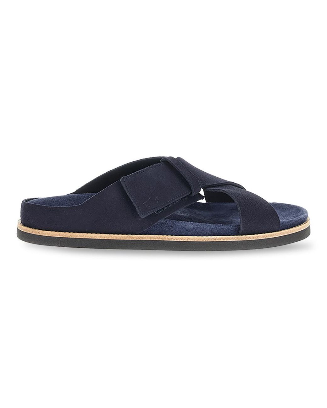 Paul & Shark Blue Slip‑On Sandals for men