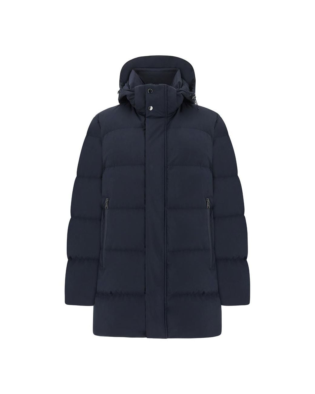 Paul & Shark Blue Typhoon Platinum Long Down Jacket for men