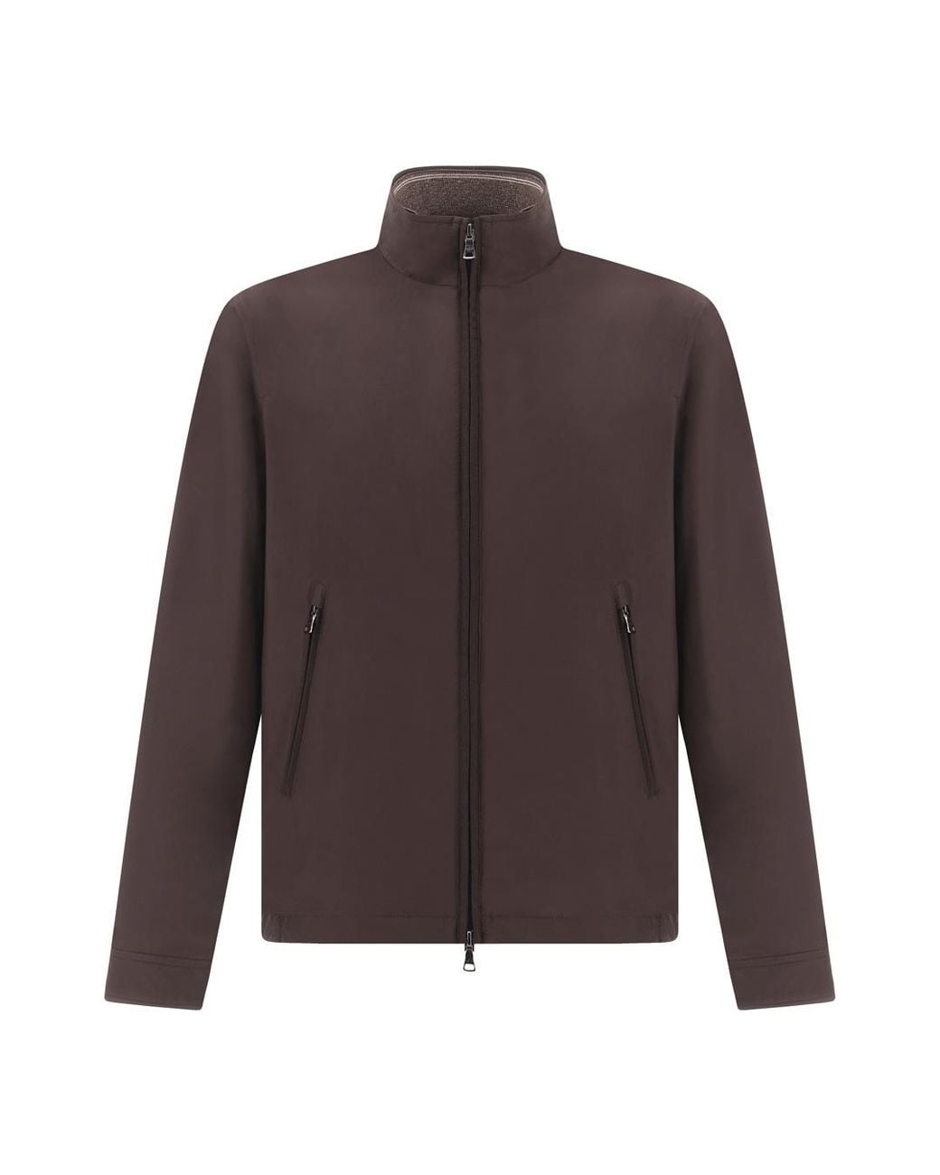 Paul & Shark Brown Ultralight Microfiber Blouson for men