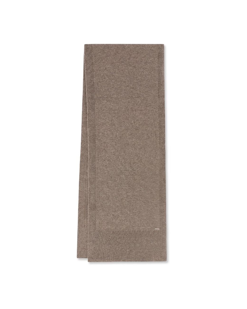 Paul & Shark Brown Wool And Cashmere Scarf