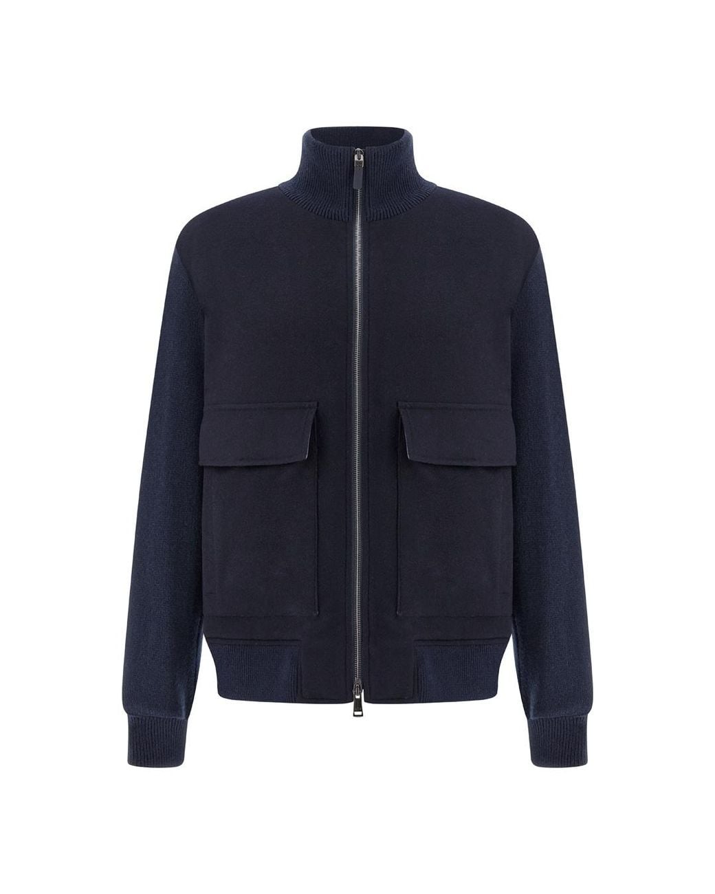 Paul & Shark Blue Aliseo Wool And Cashmere Blouson for men