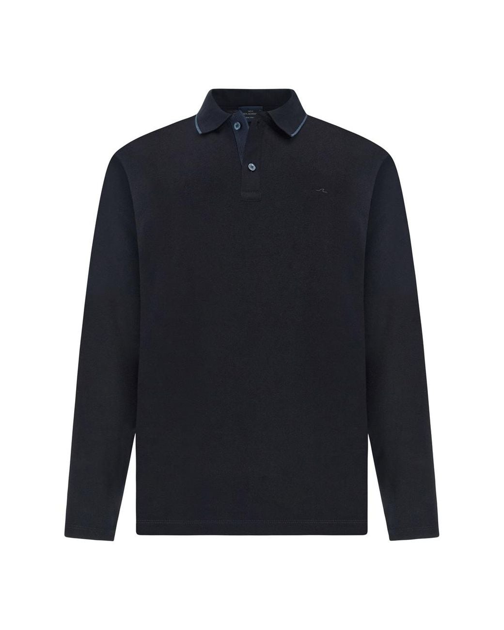 Paul & Shark Blue Aqua Touch Cotton Polo Shirt With Shark Fin Embroidery for men