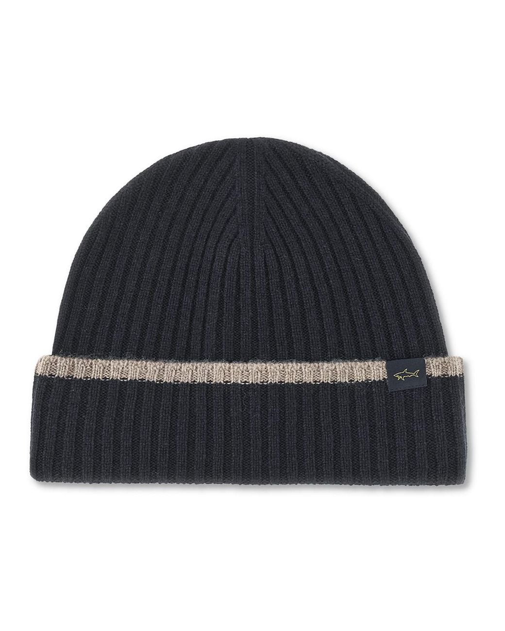 Paul & Shark Blue Cashmere Beanie for men