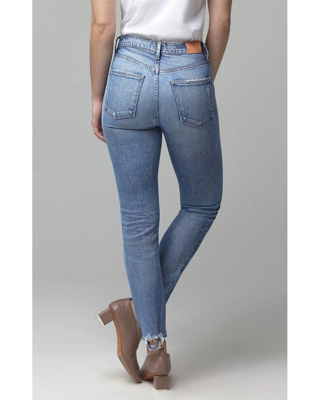 Humanity Cotton Harlow Ankle Mid Rise 