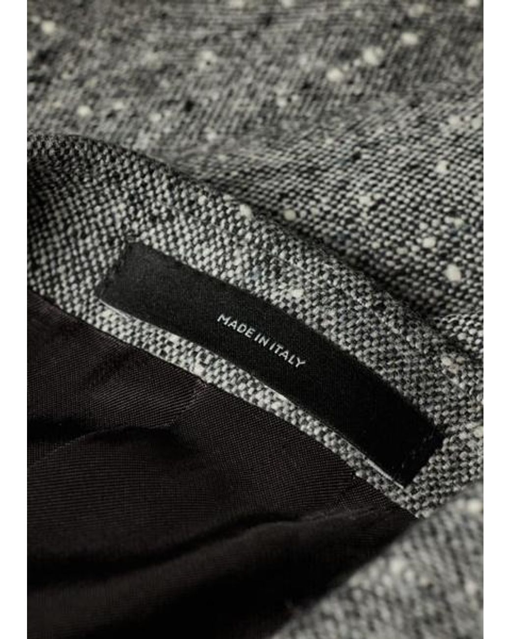 Paul Smith Gray Donegal Wool Double-Breasted Blazer for men