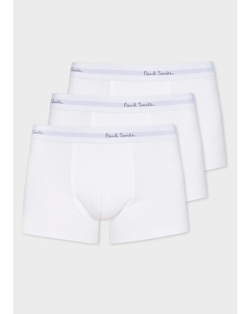 Paul Smith White 3 Pack Underwear Size: S, Col: S for men