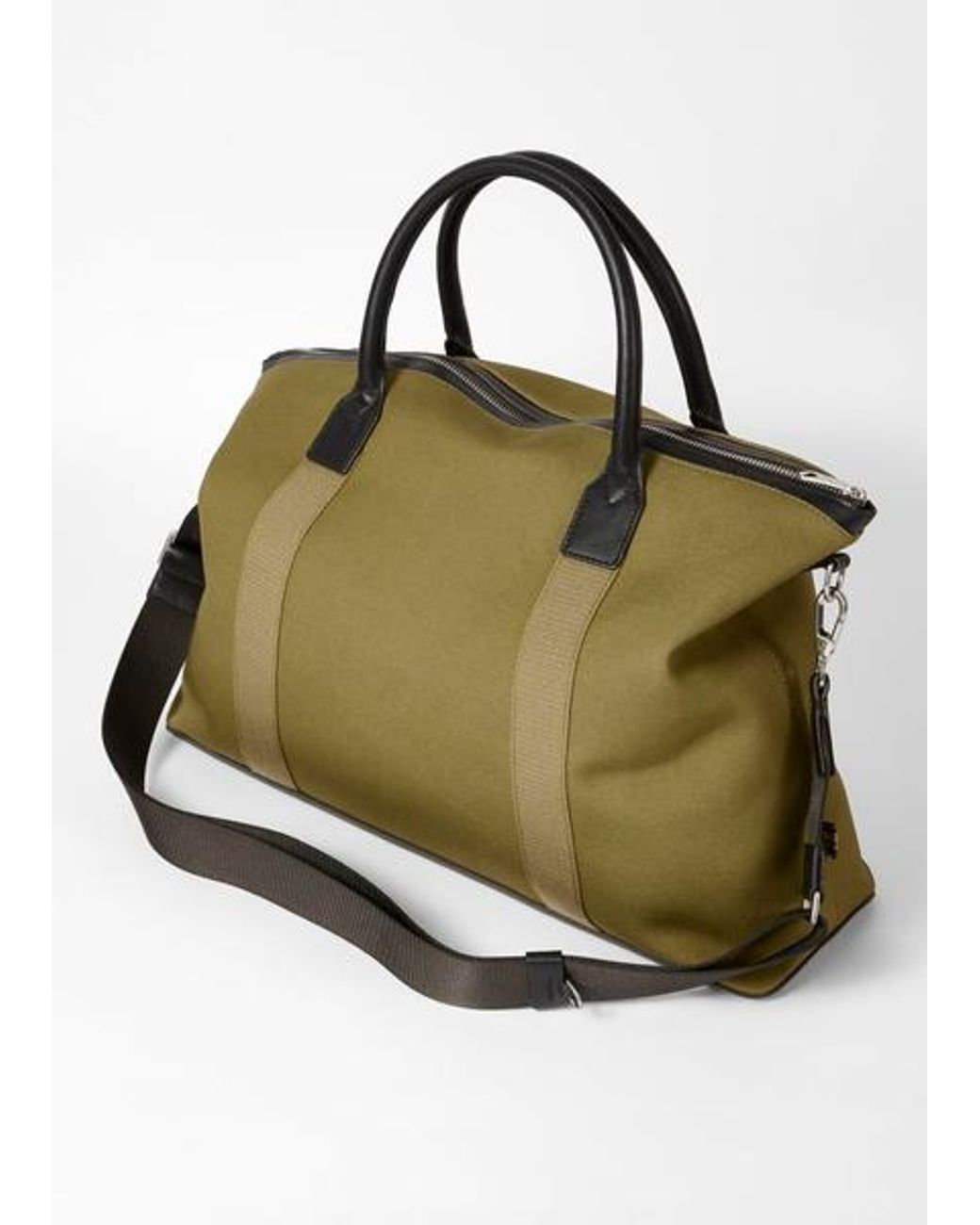 Paul Smith Green Khaki Canvas Tote Bag for men