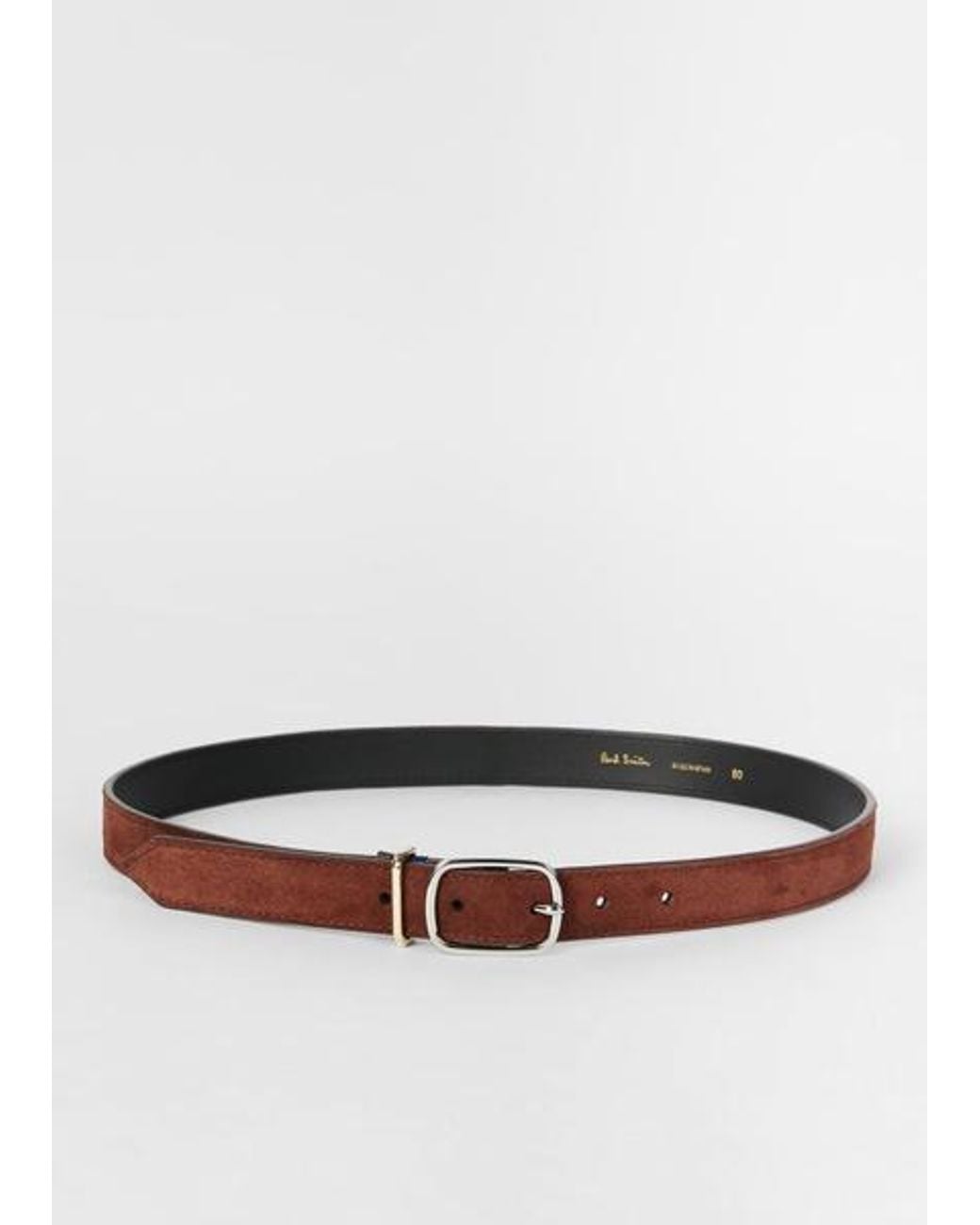 Paul Smith Brown Suede Belt