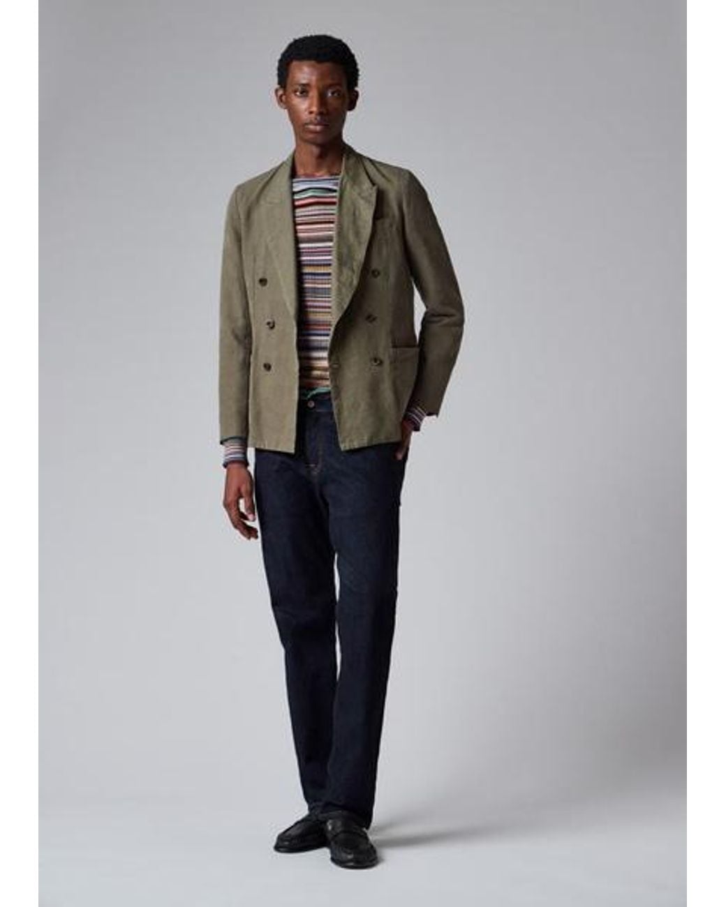 Paul Smith Multicolor 'Signature Stripe Textured-Cotton Sweater for men