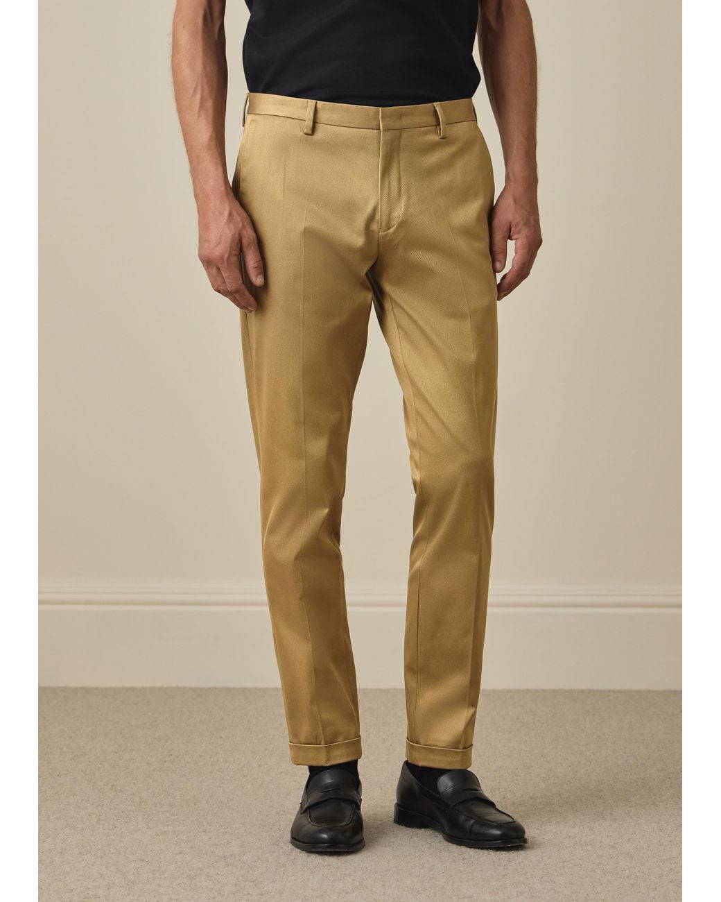 Paul Smith Natural Slim-Fit Tan Cotton-Stretch Chinos for men