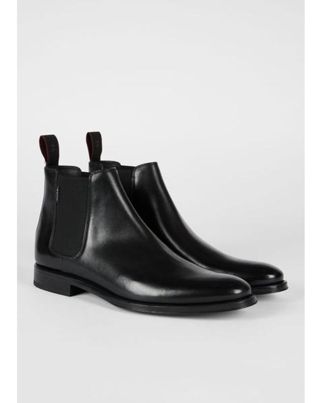 Paul Smith Black Leather 'Augustus' Boots for men