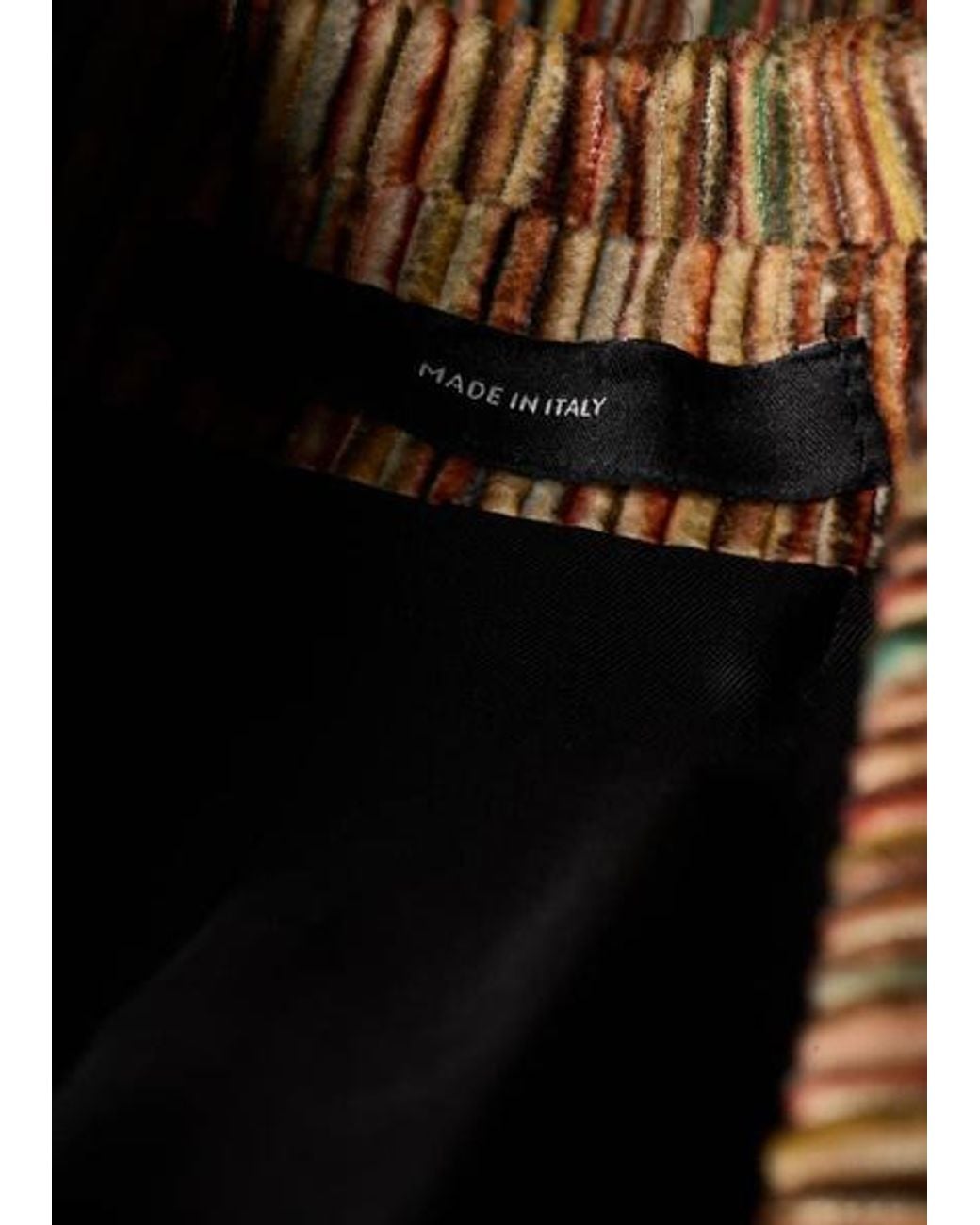 Paul Smith Brown 'Signature Stripe' Cord Double-Breasted Blazer