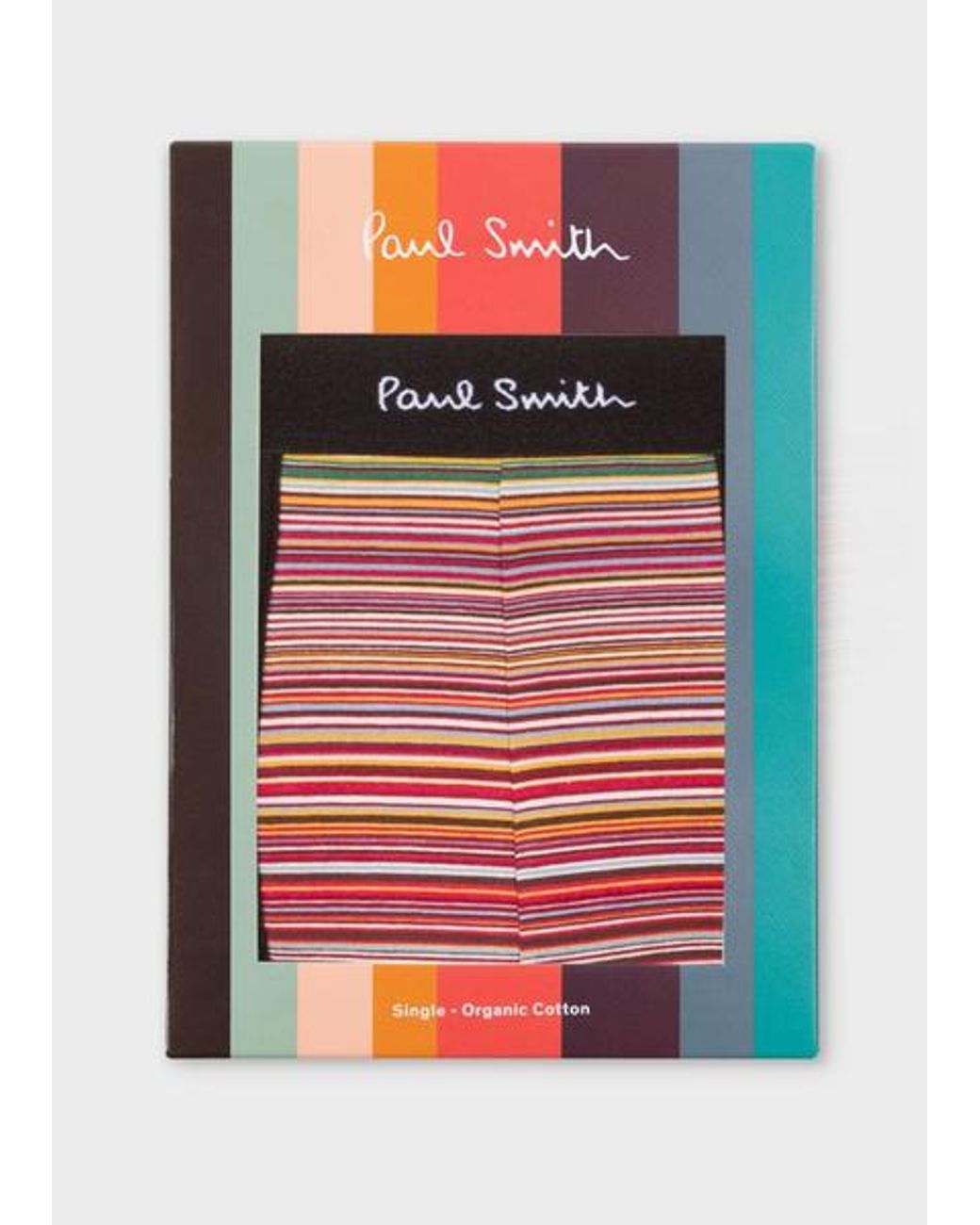 Paul Smith Red 'Signature Stripe' Organic-Cotton Low-Rise Boxer Briefs for men