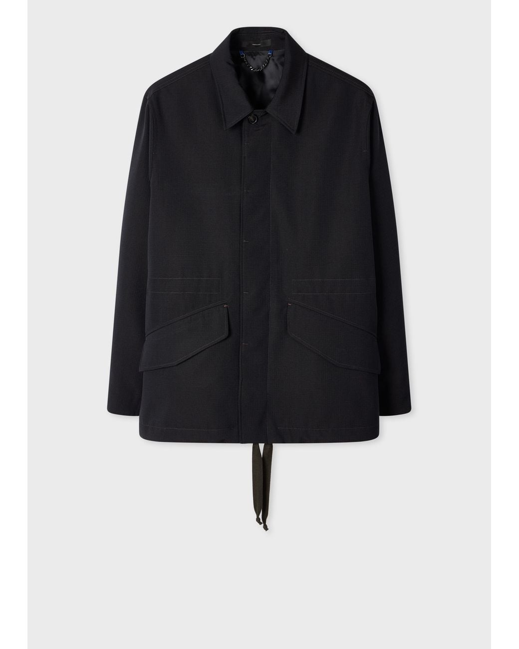 Paul Smith Black Wool-Ripstop Field Jacket for men