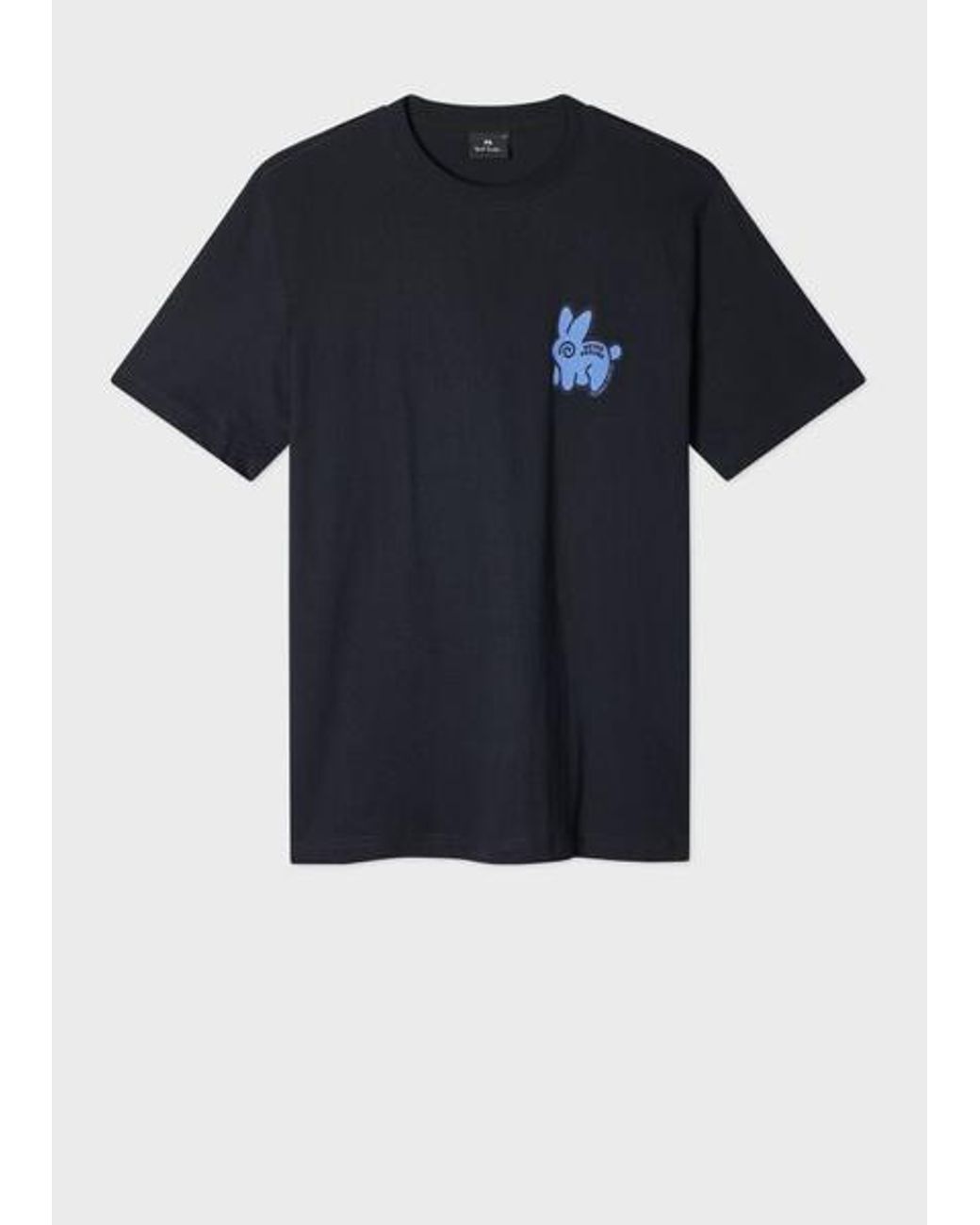 Paul Smith Blue 'Never Assume Bunny' Print T-Shirt for men