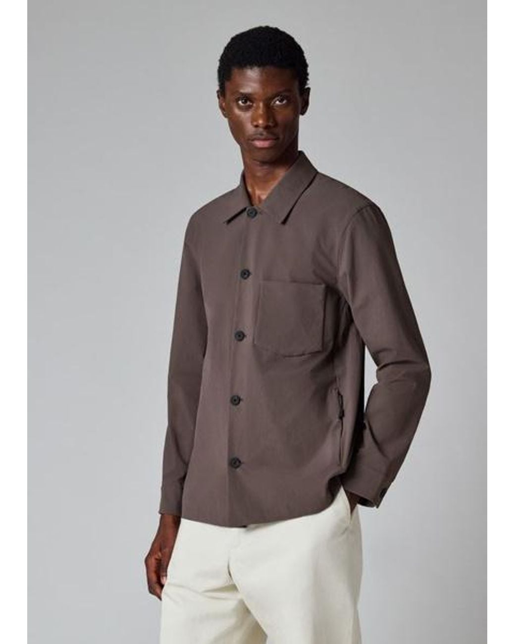 Paul Smith Brown Cordura Travel Jacket for men