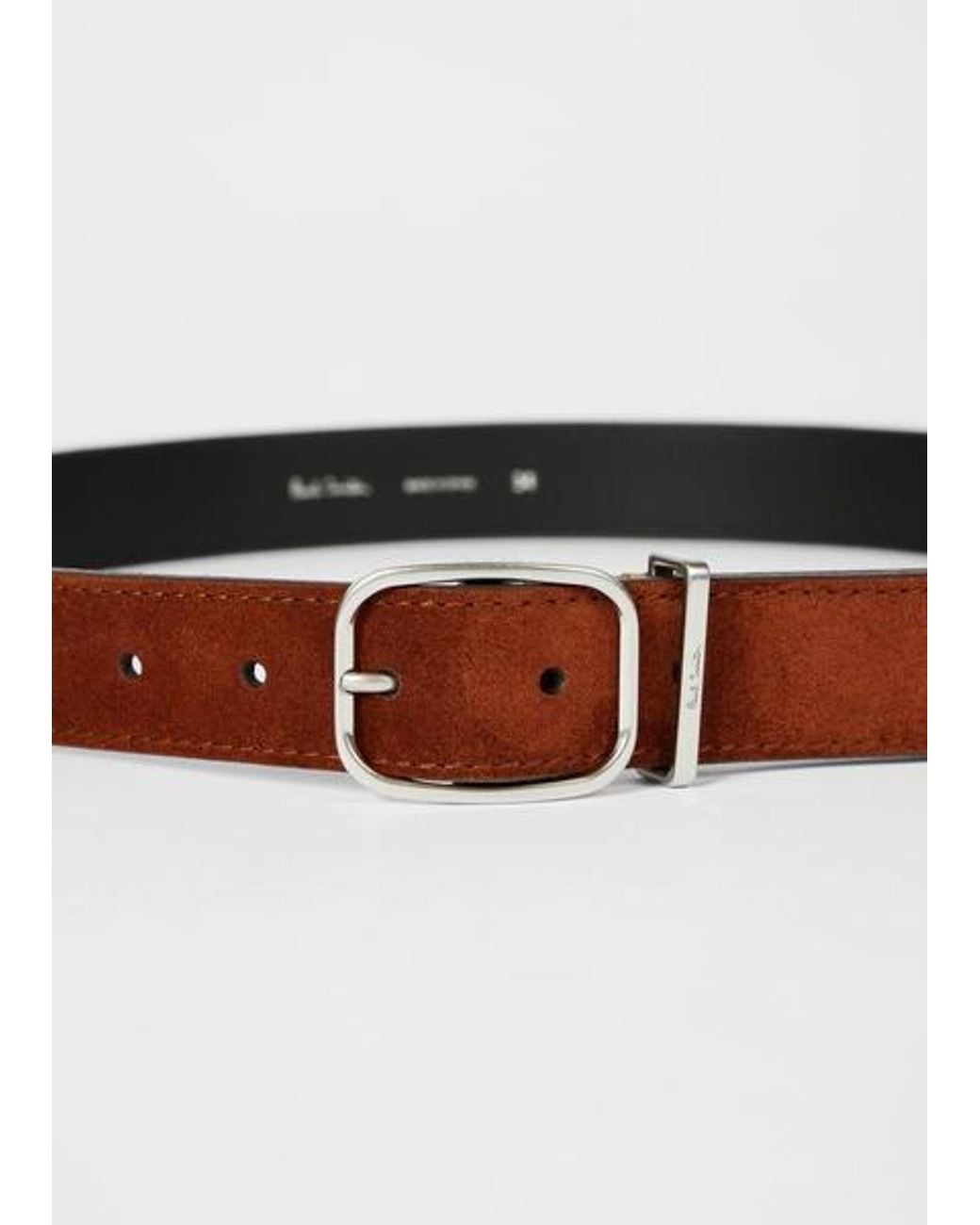 Paul Smith Brown Suede Belt for men