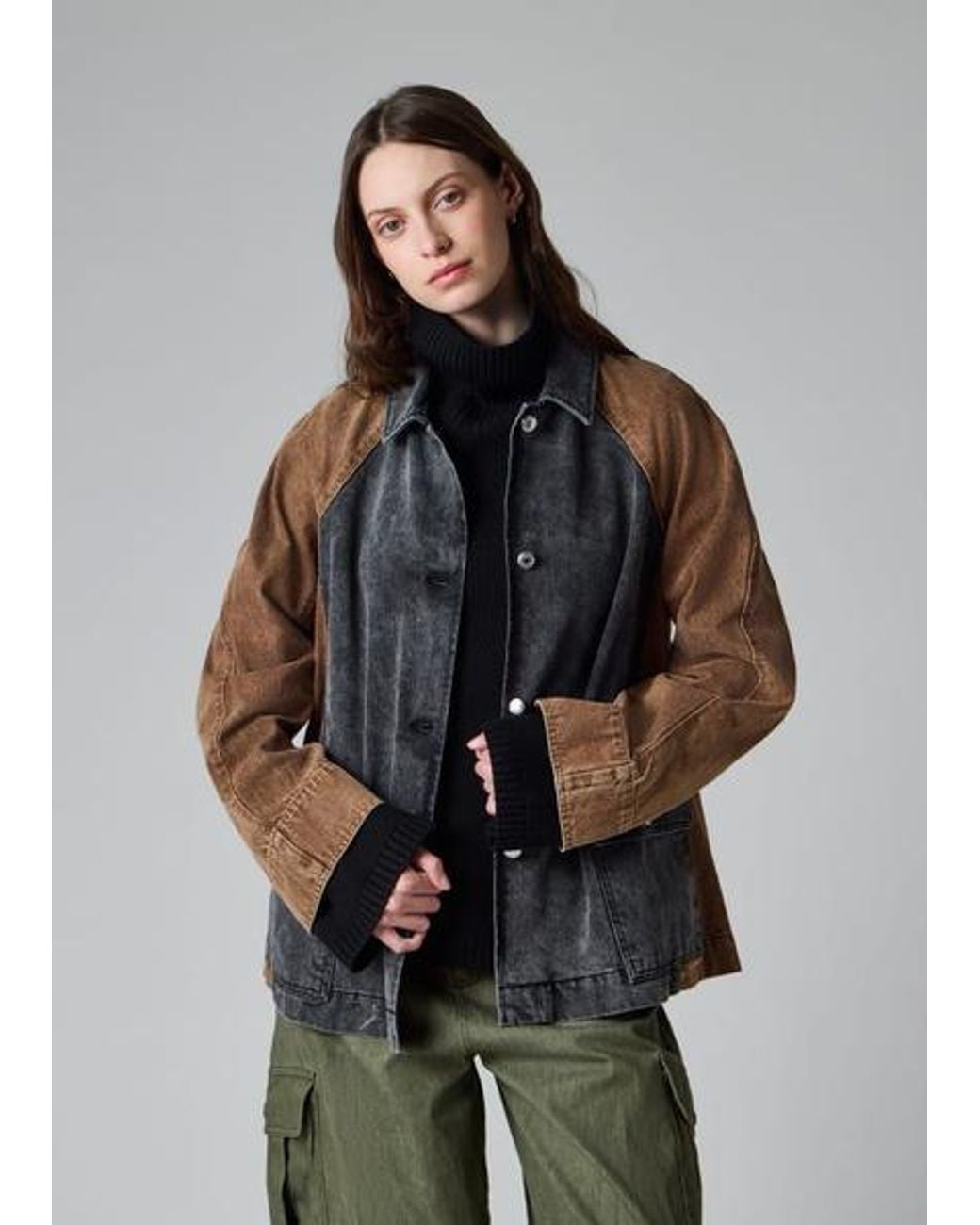 Paul Smith Gray Contrast Denim Jacket