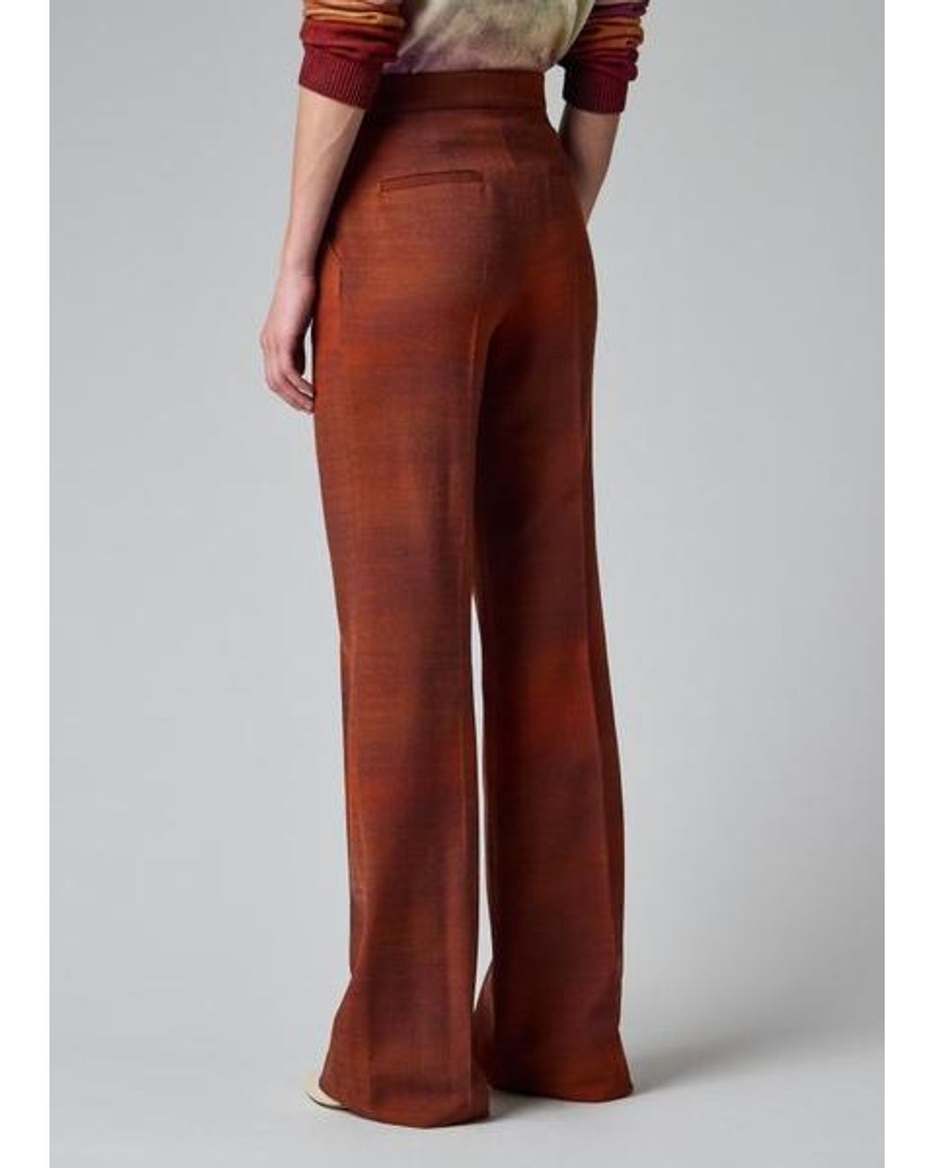 Paul Smith + Gabriela Hearst Red Vesta Mountain Print Bootcut Trousers
