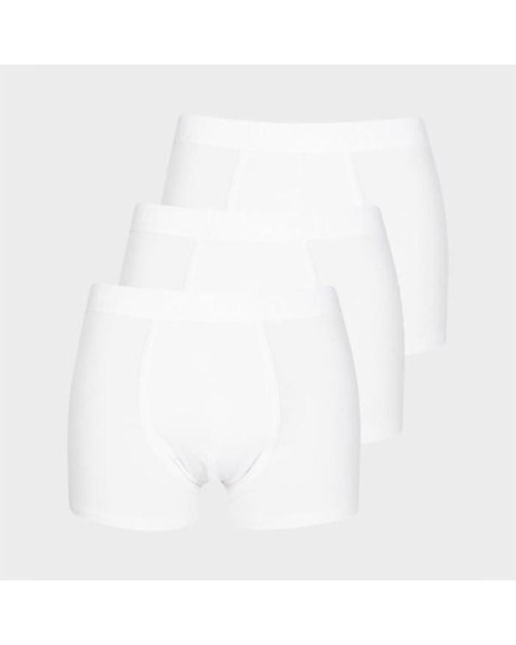 Paul Smith White Comfort Boxer Briefs Three Pack for men