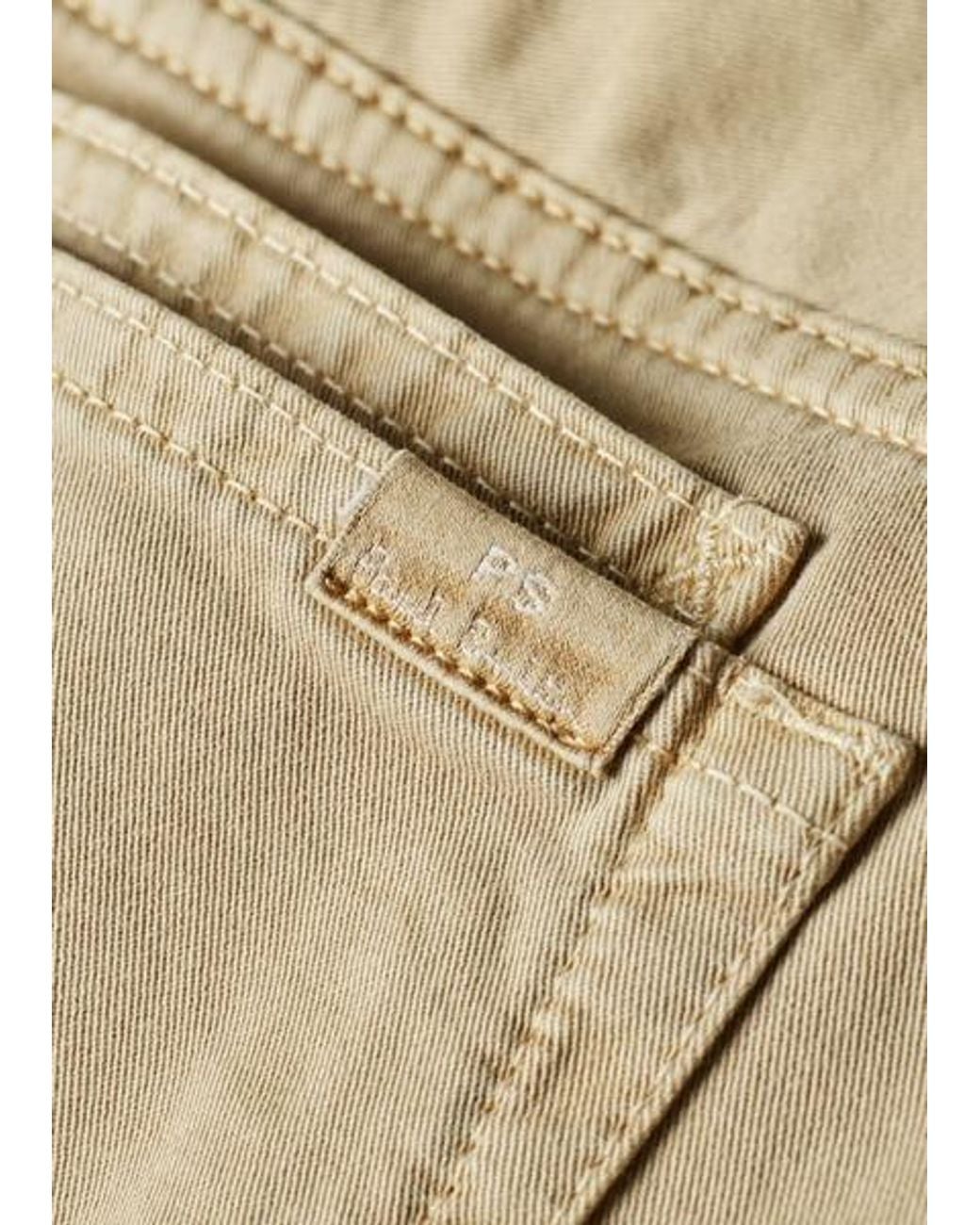 Paul Smith Blue Relaxed Tapered-Fit Cotton-Twill Trousers for men