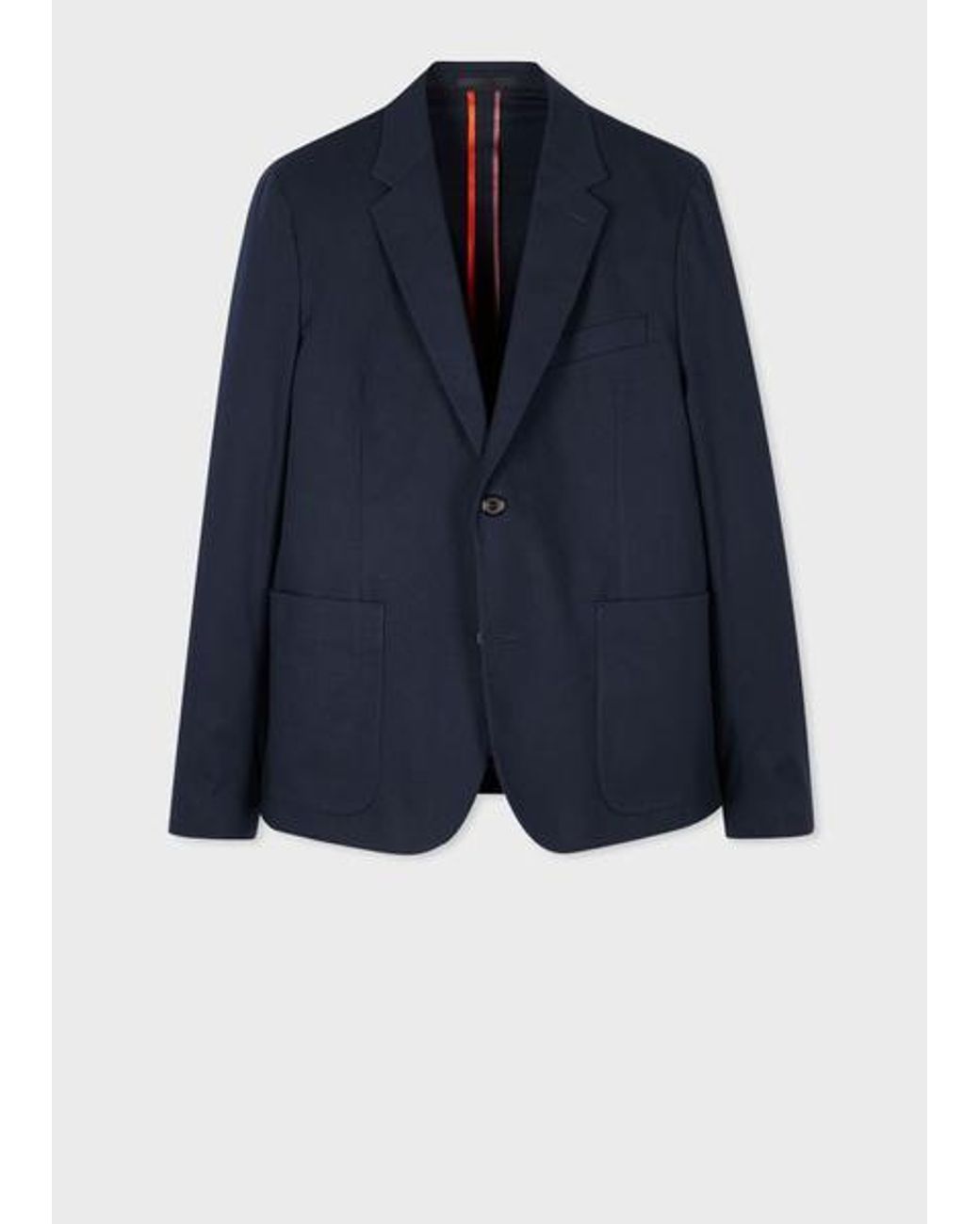 Paul Smith Black Mid-Fit Stretch Organic Cotton Unlined Blazer for men
