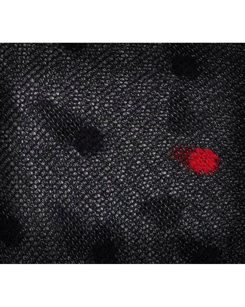 Paul Smith Black Sheer Polka Dot Socks